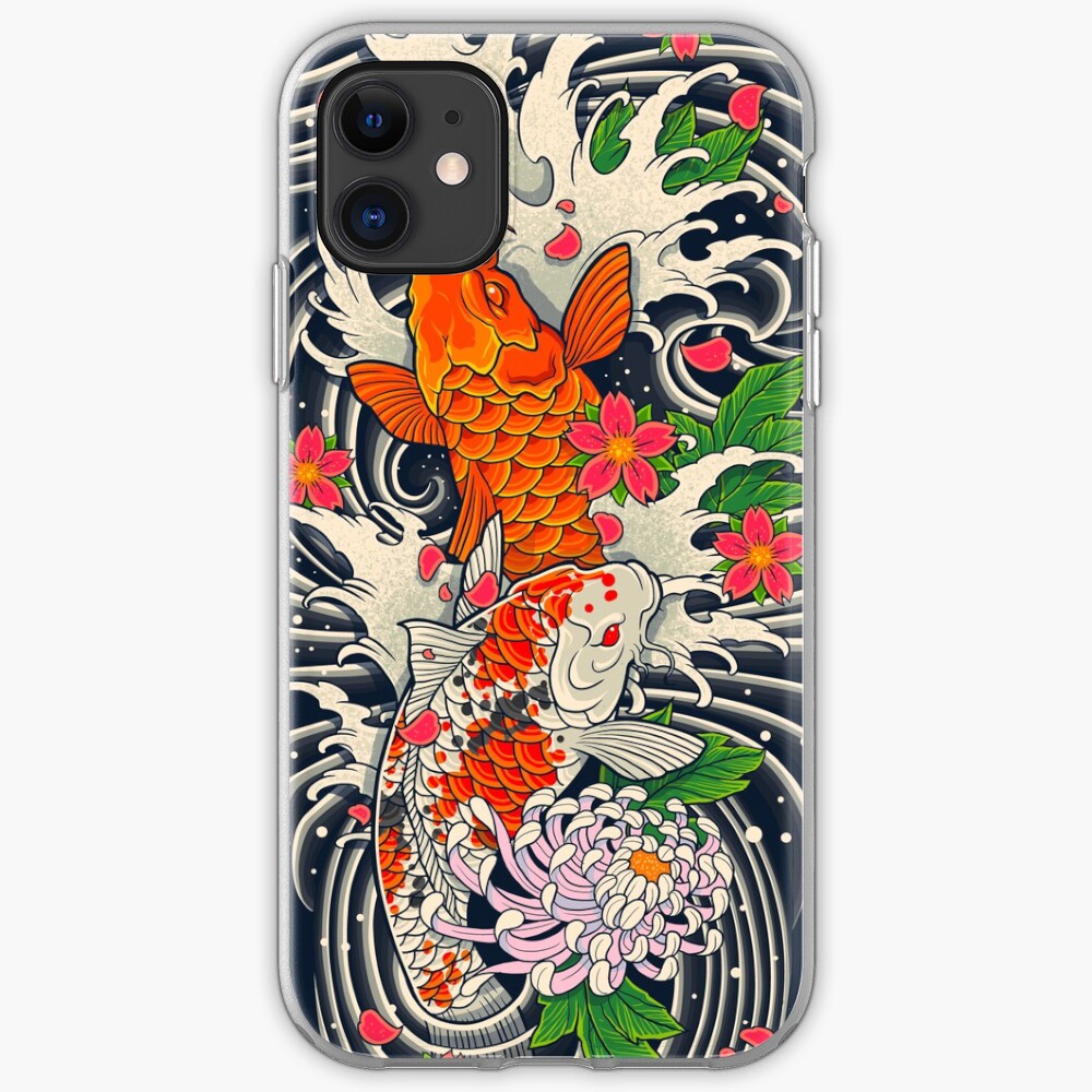 Koi Fish Pond iPhone Soft Case