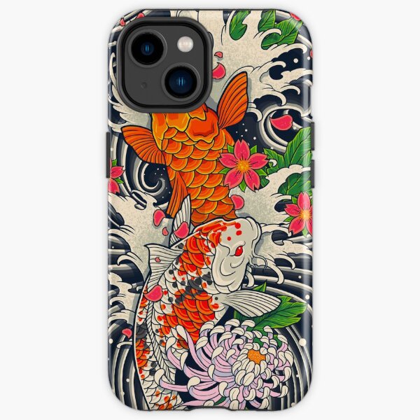 Koi Fish Pond iPhone Tough Case