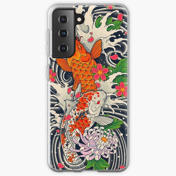 Étang à poissons Koi Coque souple Samsung Galaxy