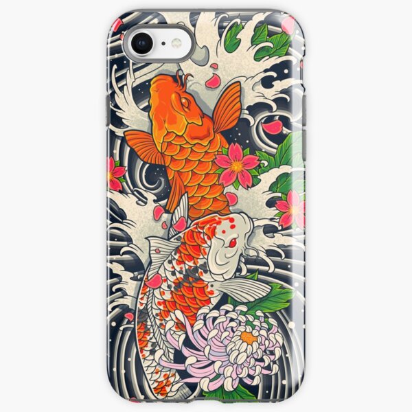 Koi Fish Pond iPhone Tough Case