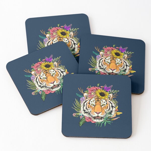Artikelvorschau, Blumentiger-Frühlings-Natur-Tiger-Liebhaber entworfen und verkauft von birose58.