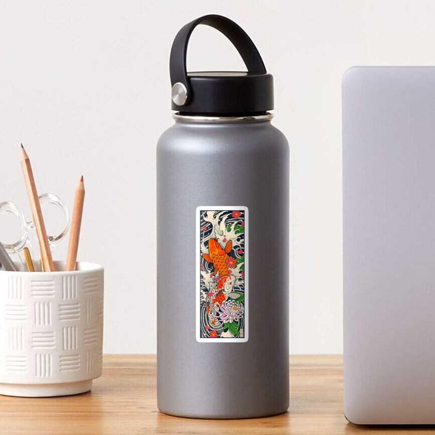 Koi Fish Pond Sticker