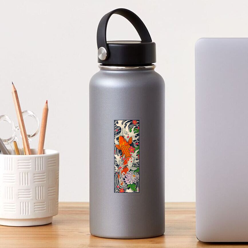 Koi Fish Pond Sticker