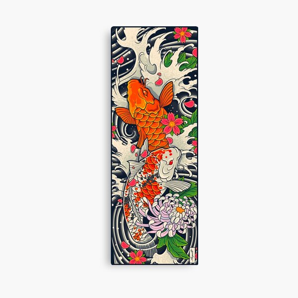 Koi Fish Pond Canvas Print