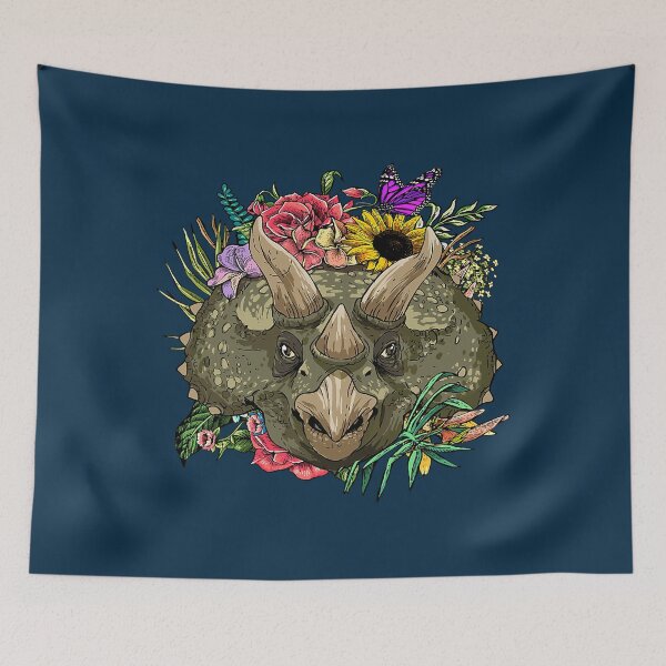 Artikelvorschau, Blumentriceratops-Frühlings-Natur-Triceratops-Liebhaber entworfen und verkauft von birose58.