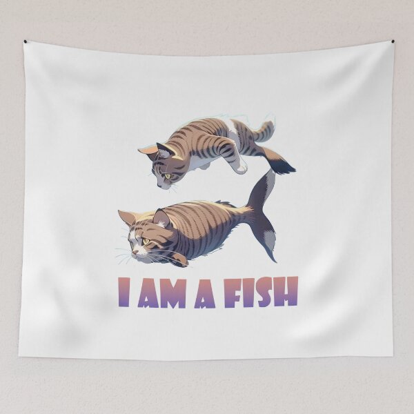 Item preview, Cat miaw,cat miaw love fish, I m a fish designed and sold by Lychee Design.