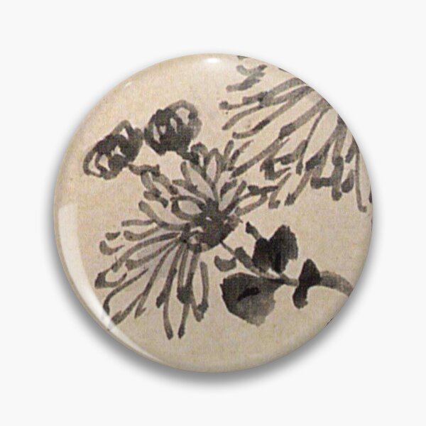 Item preview, Korean Painting Minhwa Chrysanthemum designed and sold by tangerinemars.