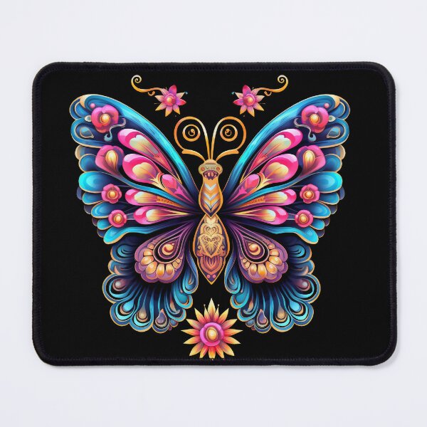 Item preview, Blossom Wings: Discover the Vibrant Splendor of our Colorful Floral Butterfly Collection designed and sold by ThePurpleMelon.