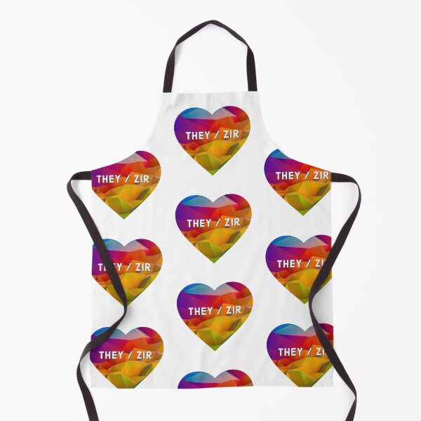Item preview, They/Zir Pronouns in a Rainbow Heart designed and sold by MxA19.