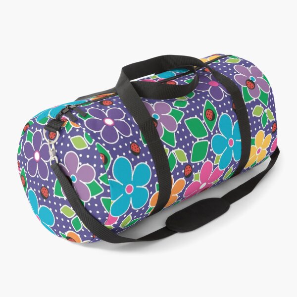 Item preview, Cute Ladybugs and Flowers Surface Repeat Pattern Polka Dots Purple designed and sold by MoePark.