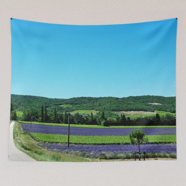 Item preview, View of lavender fields in the Drôme provencale in France designed and sold by franck380.