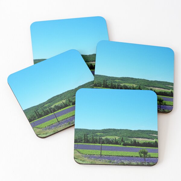 Item preview, View of lavender fields in the Drôme provencale in France designed and sold by franck380.