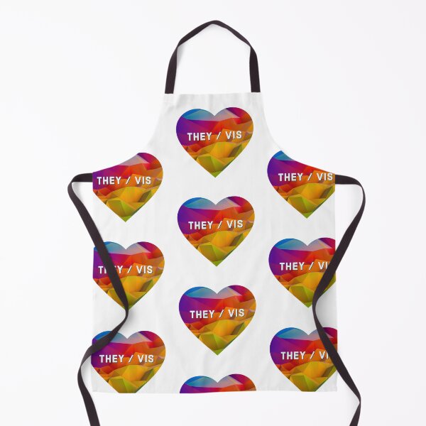 Item preview, They/Vis Pronouns in a Rainbow Heart designed and sold by MxA19.