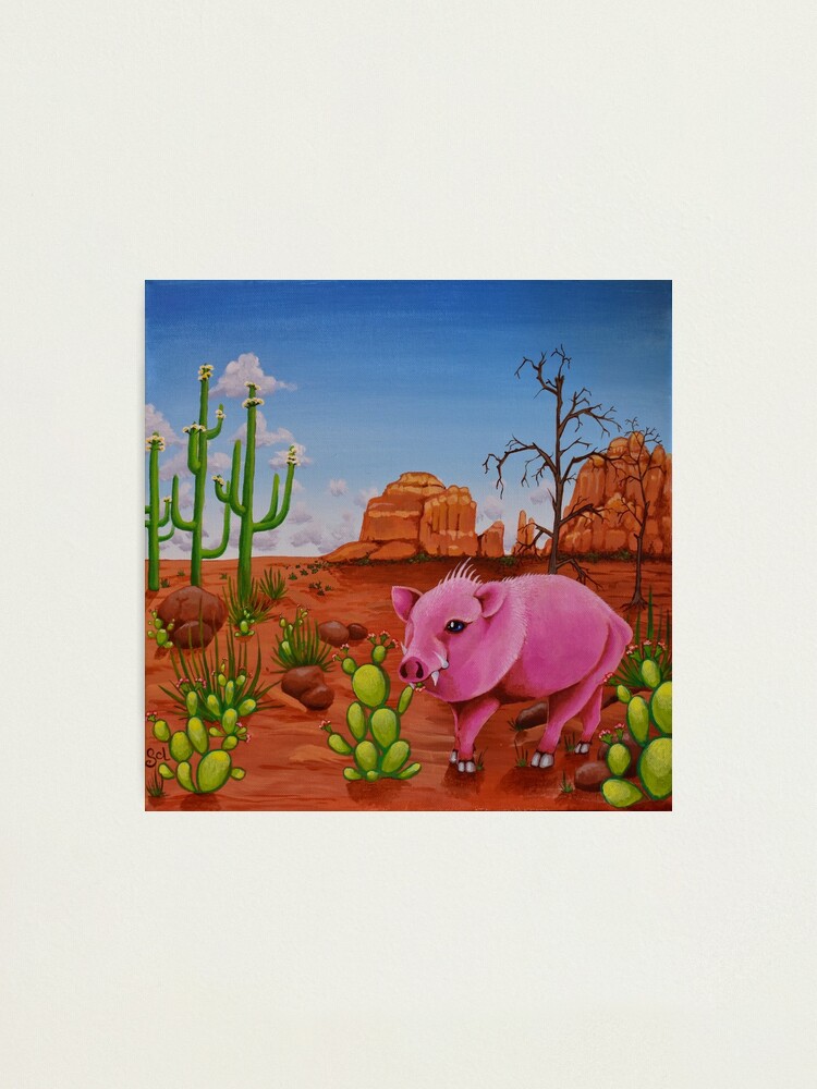 Alternate view of Pink Javelina Photographic Print