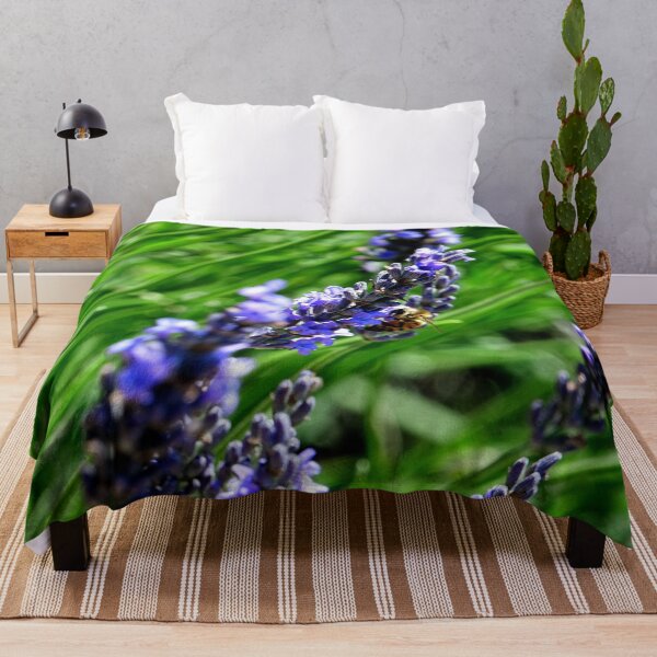 Item preview, Bee foraging on lavender in the Drôme provencale in France designed and sold by franck380.