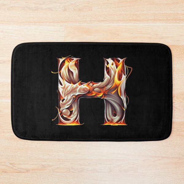 Item preview, Letter < H > Fire Style designed and sold by ImgByLili.