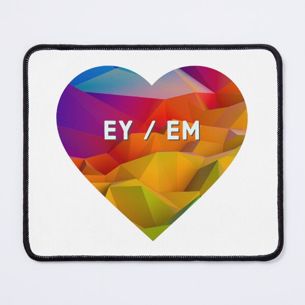 Item preview, Ey/Em Pronouns in a Rainbow Heart designed and sold by MxA19.