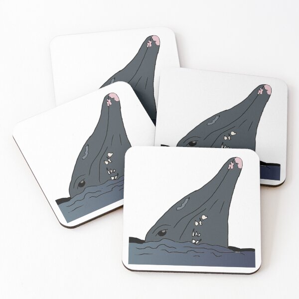 Item preview, The Holiday Reindeer Rough Toothed Dolphin Mug Shot designed and sold by Allysha Lazar.