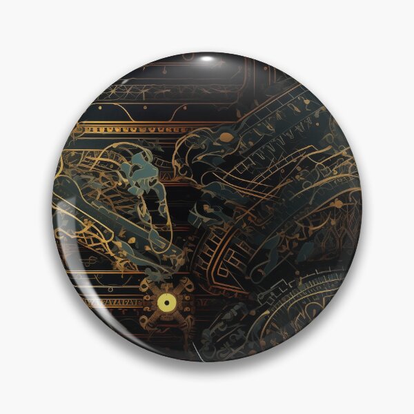 Item preview, Gold astrolabe pattern designed and sold by iwachomen.