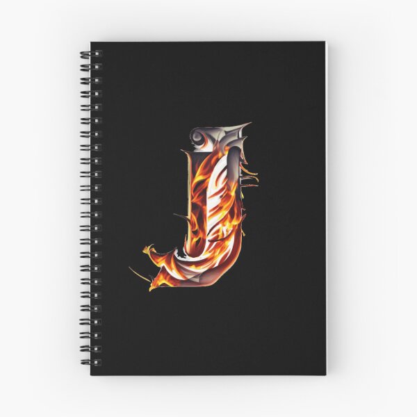 Item preview, Letter < J > Fire Style designed and sold by ImgByLili.