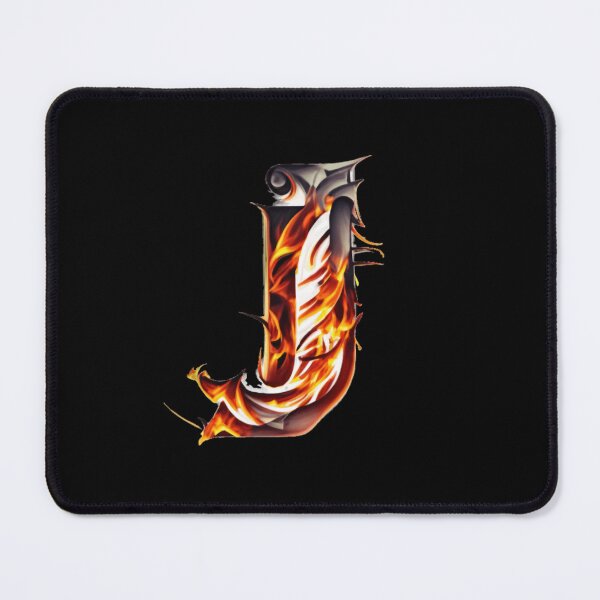 Item preview, Letter < J > Fire Style designed and sold by ImgByLili.