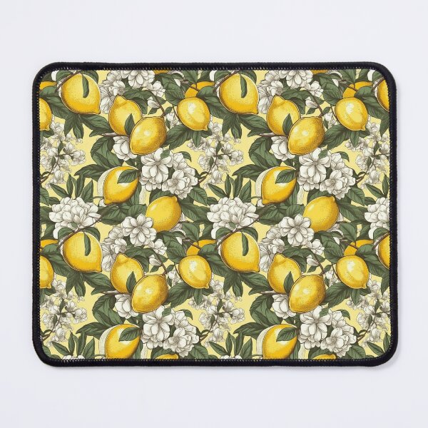 Item preview, Lemons and Flowers Botanical Print designed and sold by CC-ArtStudio.
