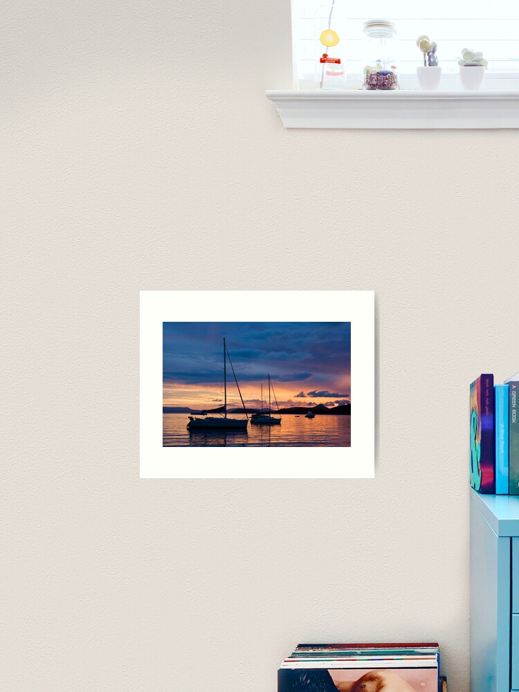 Art Print, Sunset at Chance Bay designed and sold by Tim Wootton