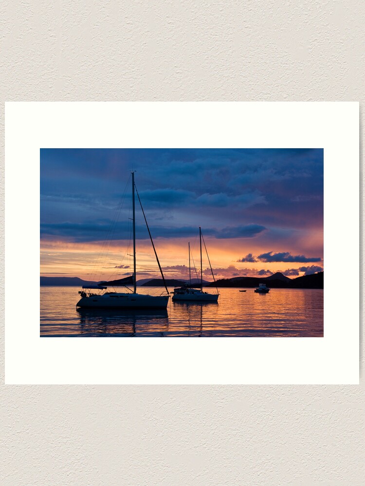 Thumbnail 2 of 3, Art Print, Sunset at Chance Bay designed and sold by Tim Wootton.