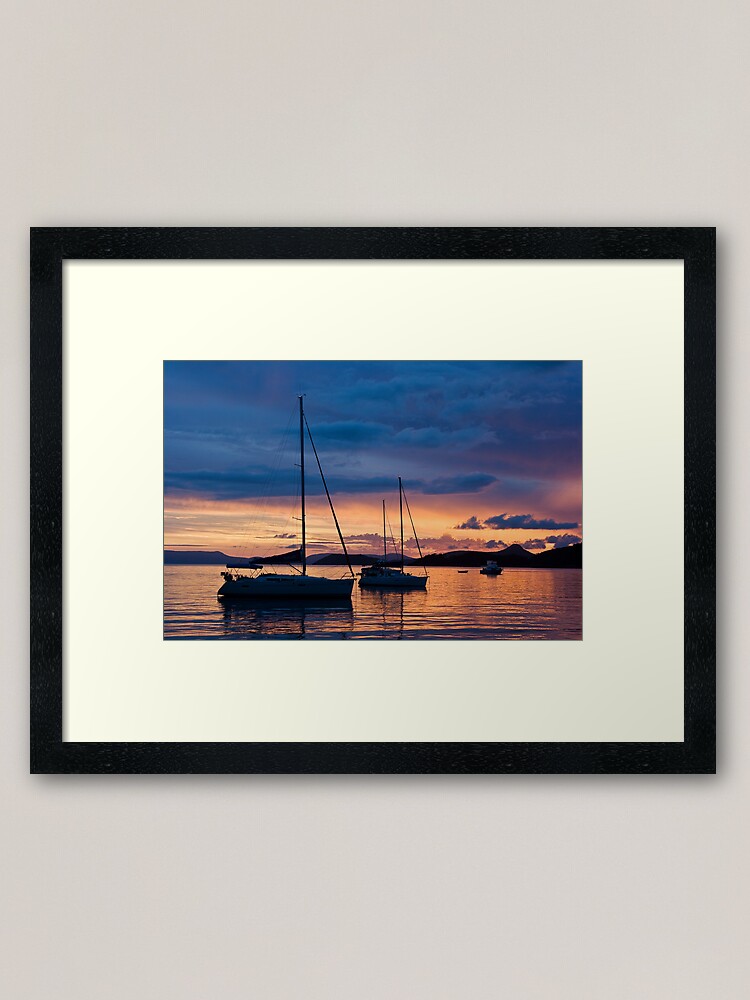 Alternate view of Sunset at Chance Bay Framed Art Print