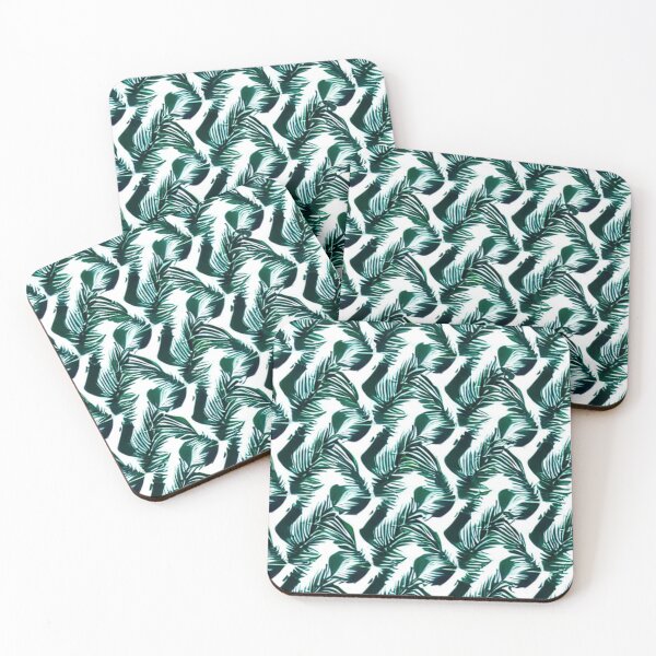 Item preview, Abstract Green Feather Leaf Pattern designed and sold by calibrit.