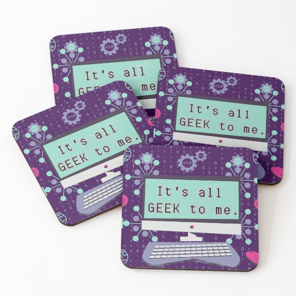 Item preview, Funny "It's all GEEK to me" computer coding puns designed and sold by Write-to-Rebel.