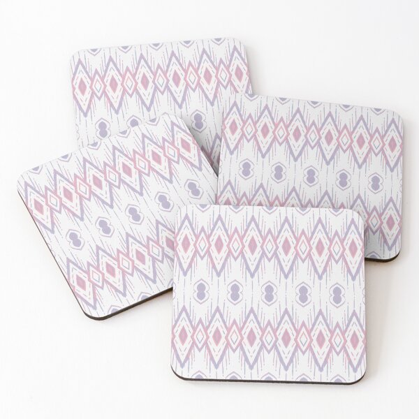 Item preview, Ikat fabric Pink Purple designed and sold by Moonskyshop.
