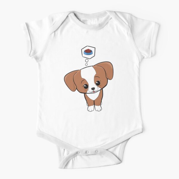 Ray Petz, The Hungry Little Dog Short Sleeve Baby One-Piece