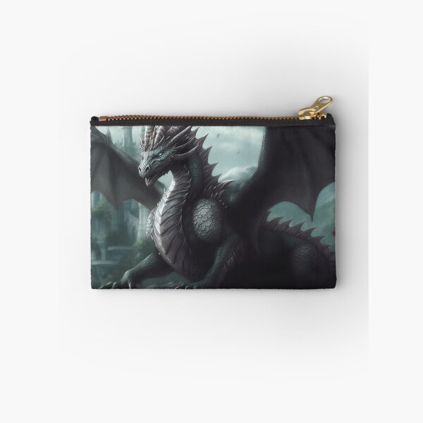 Item preview, Silver & Emerald Dragon designed and sold by Jades-Corner.