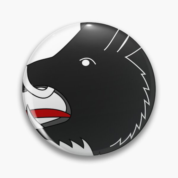 Item preview, Black wild boar head white teeth red tongue designed and sold by ClotildeBalis88.