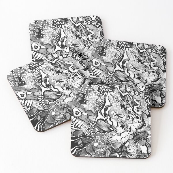 Item preview, Abstract graphic black and white designed and sold by Jeneedee.
