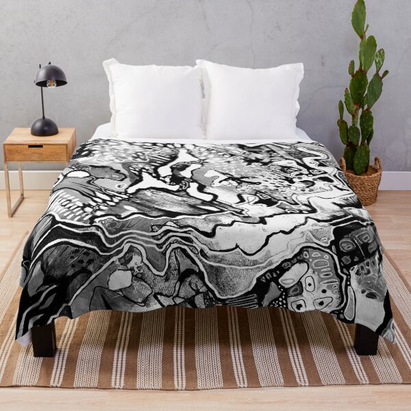 Item preview, Abstract graphic black and white designed and sold by Jeneedee.