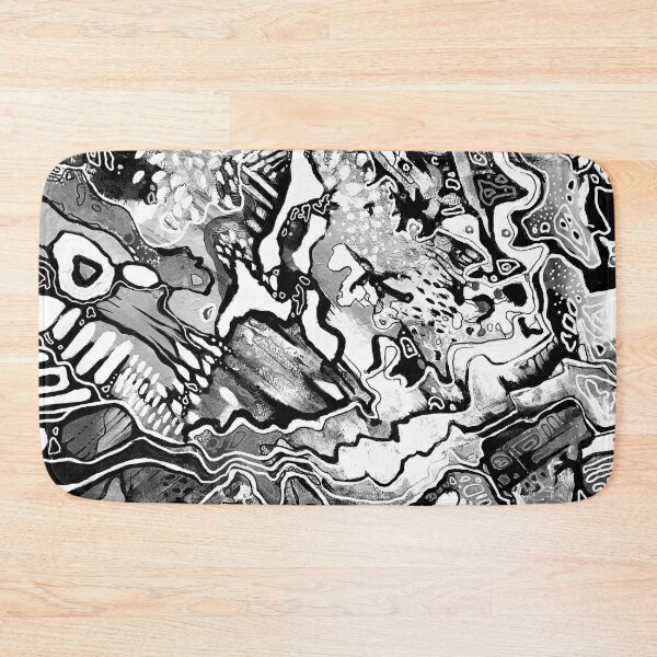 Item preview, Abstract graphic black and white designed and sold by Jeneedee.