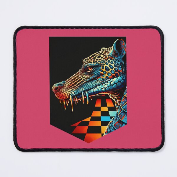 Item preview, Checkmate with Our Psychedelic Chess Crocodile Design on Various Products! designed and sold by DaiInMetropolis.