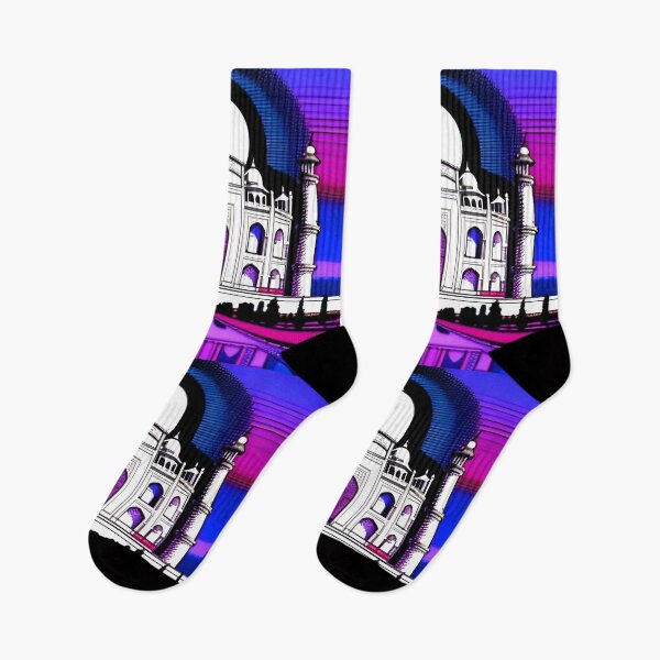 Item preview, Taj Mahal monument in retro style designed and sold by imagenia.