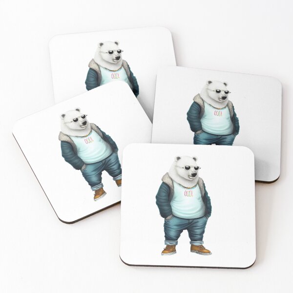 Item preview, Hipster Bear V12 designed and sold by HipsterAnimals.