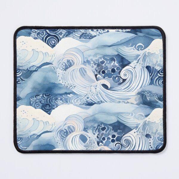 Item preview, Curling Ocean Waves designed and sold by CatfishTree.