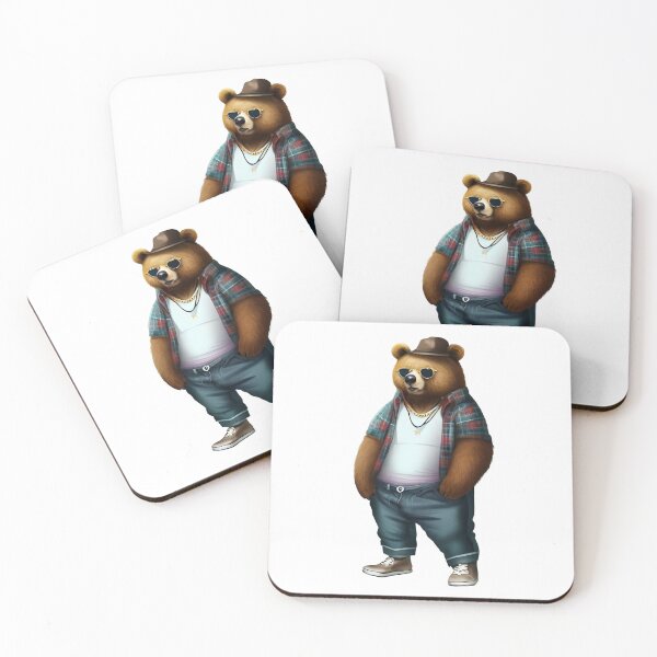 Item preview, Hipster Bear V13 designed and sold by HipsterAnimals.
