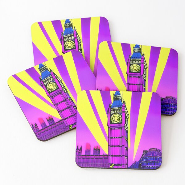 Item preview, London Big Ben clock in retro style designed and sold by imagenia.