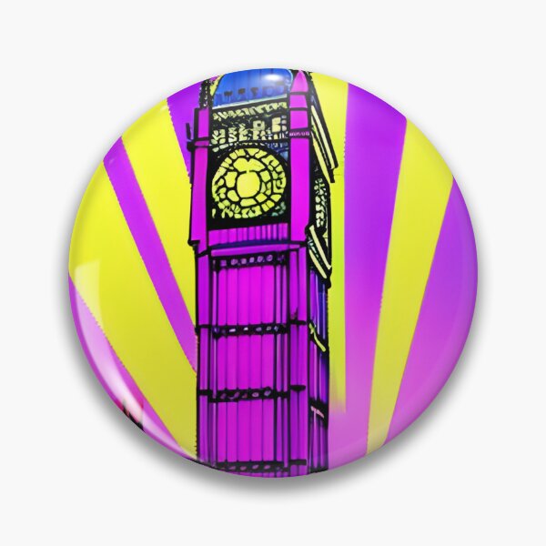 Item preview, London Big Ben clock in retro style designed and sold by imagenia.