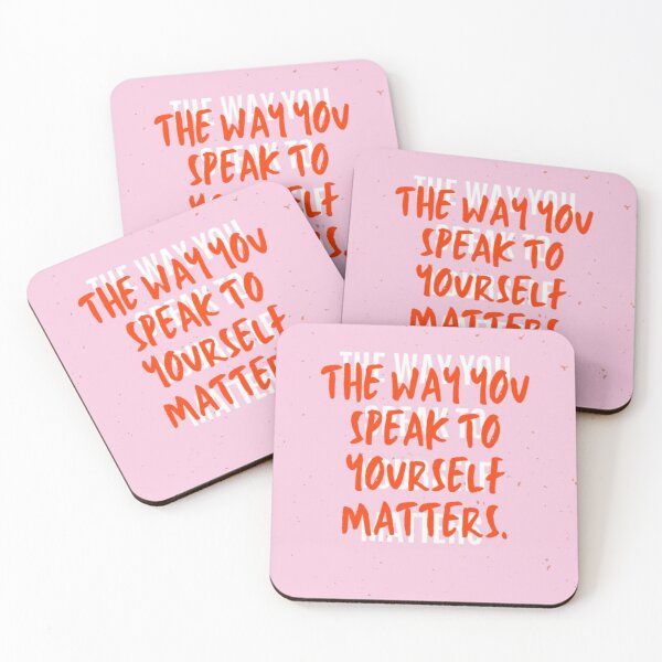Item preview, the way you speak to yourself matters pink pastel vintage self love affirmation designed and sold by Anavrisss.
