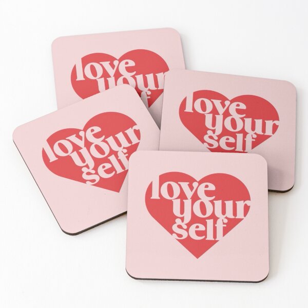 Item preview, love your self pink pastel vintage self love affirmation designed and sold by Anavrisss.
