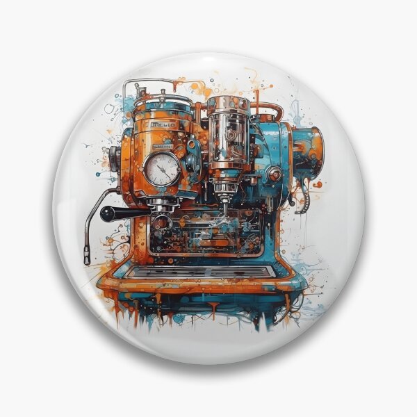 Item preview, Chrono-Fusion: Steampunk Rustic Version IV Coffee Contraption Art designed and sold by yaseenart.