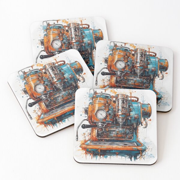 Item preview, Chrono-Fusion: Steampunk Rustic Version IV Coffee Contraption Art designed and sold by yaseenart.