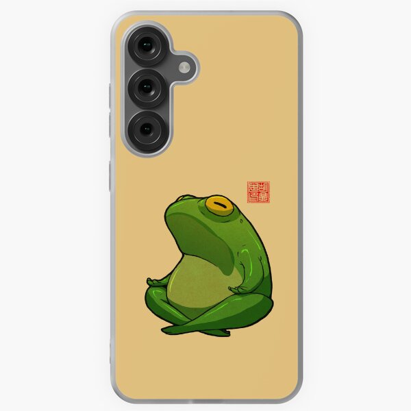 Item preview, Yoga Frog Cross Legged Pose designed and sold by DingHuArt.